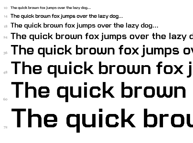 Soniano Sans Unicode font waterfall